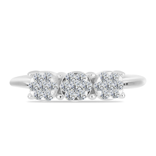 Anillo de Plata con Diamante blanco