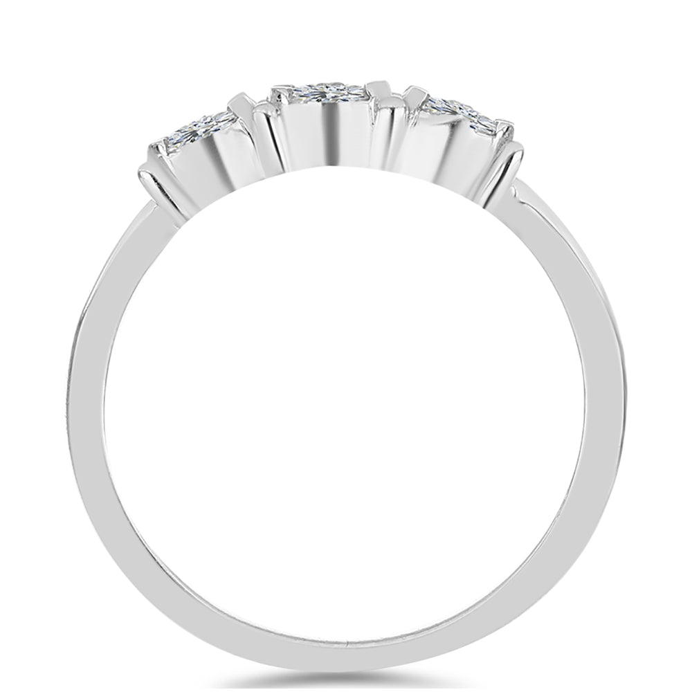 Anillo de Plata con Diamante blanco