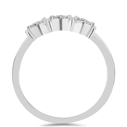 Anillo de Plata con Diamante blanco