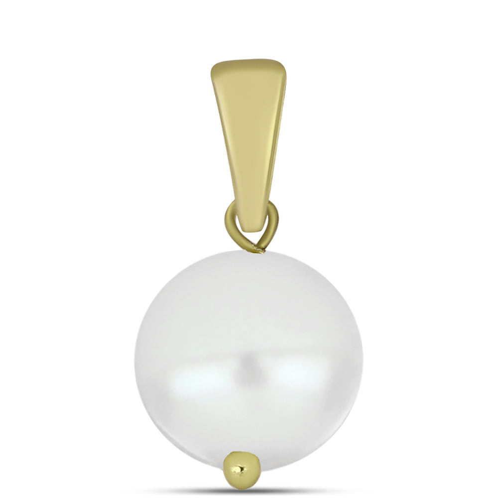 Colgante de Plata Bañada en Oro con Perla de Agua Dulce 1 