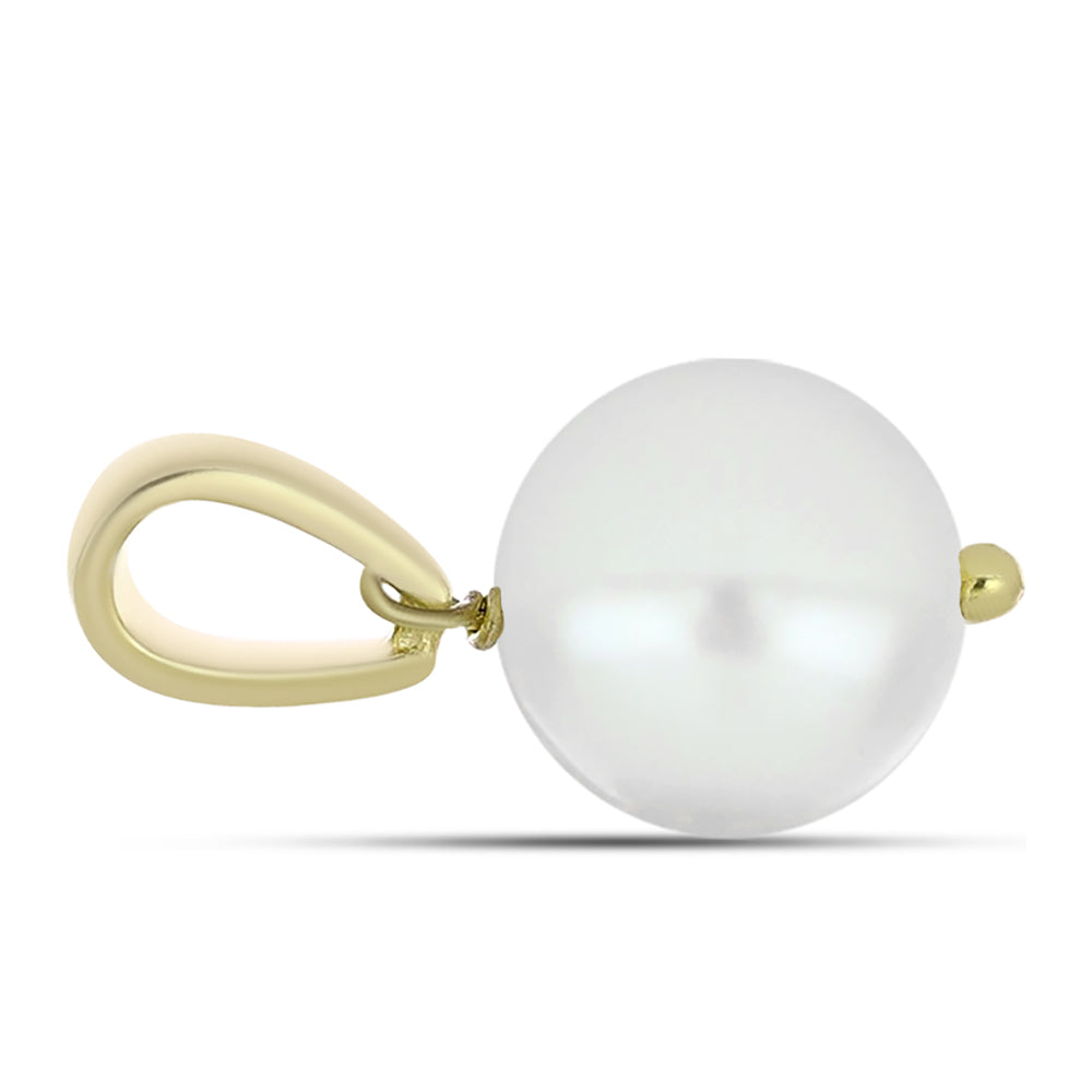 Colgante de Plata Bañada en Oro con Perla de Agua Dulce 2 