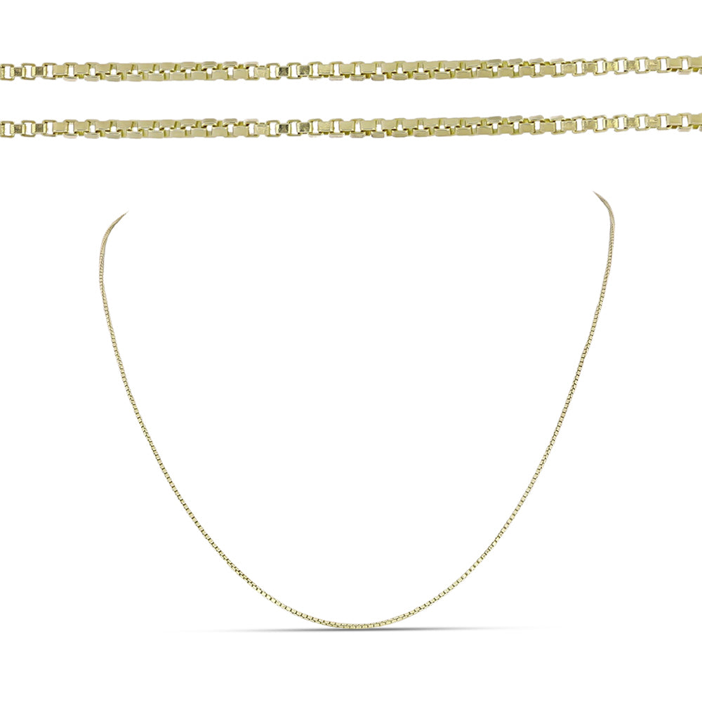 Collar de Plata Bañada en Oro 1 