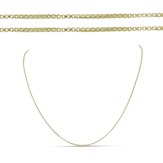 Collar de Plata Bañada en Oro