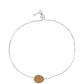 Pulsera de Plata con Drusa Dorada