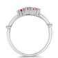 Anillo de Plata con Ópalo Rojo etíope de Lega Dembi
