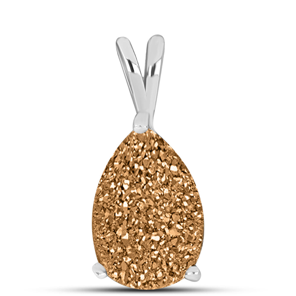 Colgante de Plata con Drusa Dorada 1 