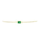 Pulsera de Plata Bañada en Oro con Esmeralda de Brasil