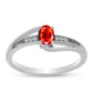 Anillo de Plata con Ópalo Rojo etíope de Lega Dembi y Topacio Blanco