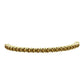 Pulsera de Plata Bañada en Oro con Cuarzo Coñac