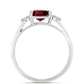 Anillo de Plata con Granate Barton y Topacio Blanco