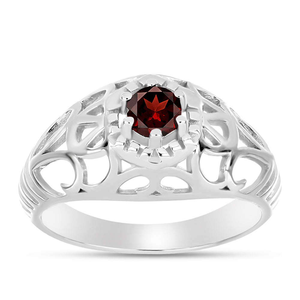 Anillo de Plata con Granate Barton