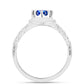 Anillo de Plata con Zafiro Azul Australiano