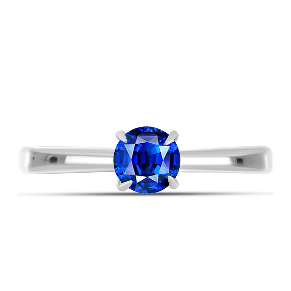 Anillo de Plata con Zafiro Azul Australiano 1 