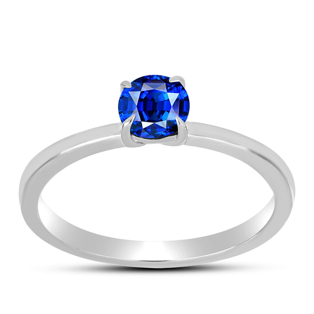 Anillo de Plata con Zafiro Azul Australiano 3 