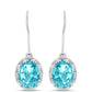 Pendientes de Plata con Cuarzo Paraiba