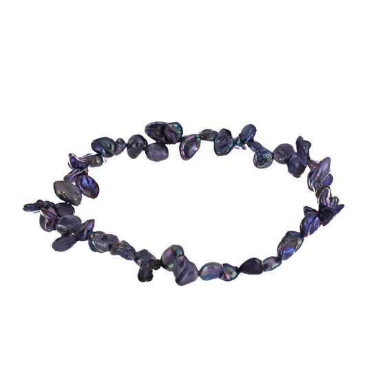 Pulsera Pepita con Perla Negra Cultivada de Agua Dulce