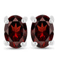 Pendientes de Plata con Granate Barton