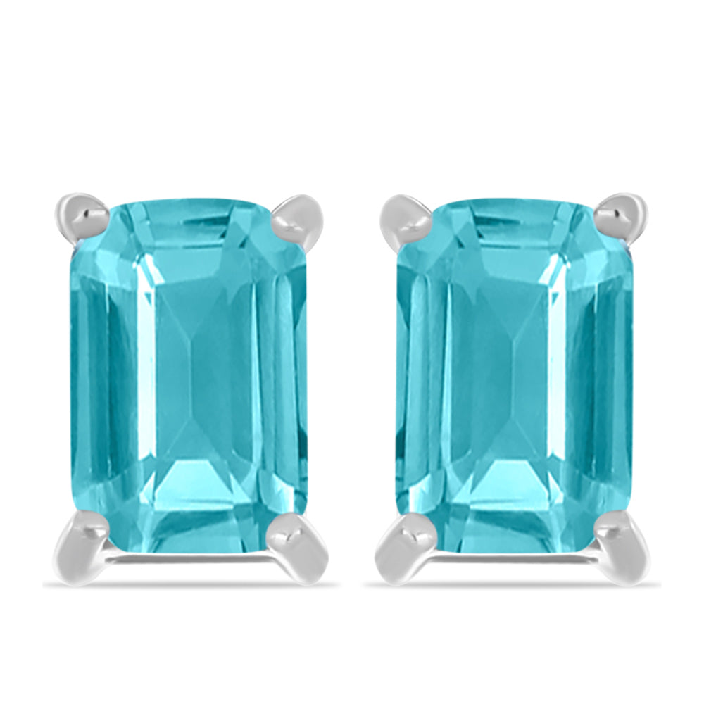 Pendientes de Plata con Cuarzo Paraiba 1 