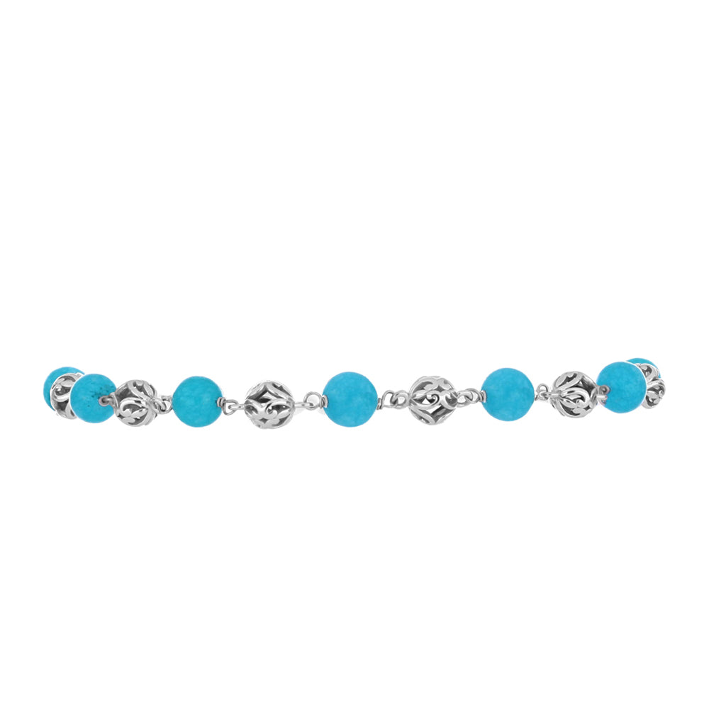 Pulsera de Plata con Cuarzo Paraiba 2 