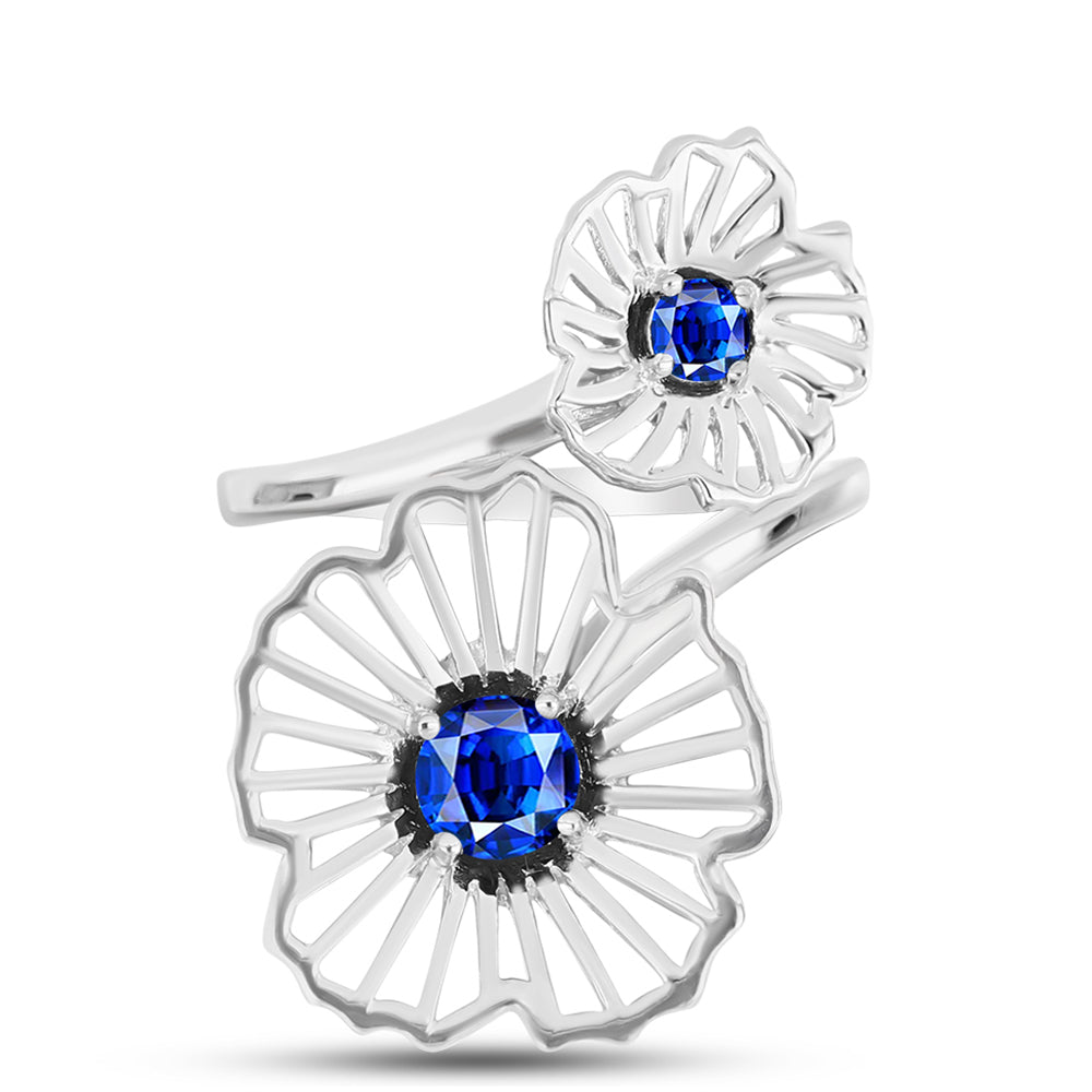 Anillo de Plata con Zafiro Azul Australiano 1 