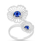 Anillo de Plata con Zafiro Azul Australiano