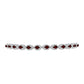 Pulsera de Plata con Granate Barton y Topacio Blanco