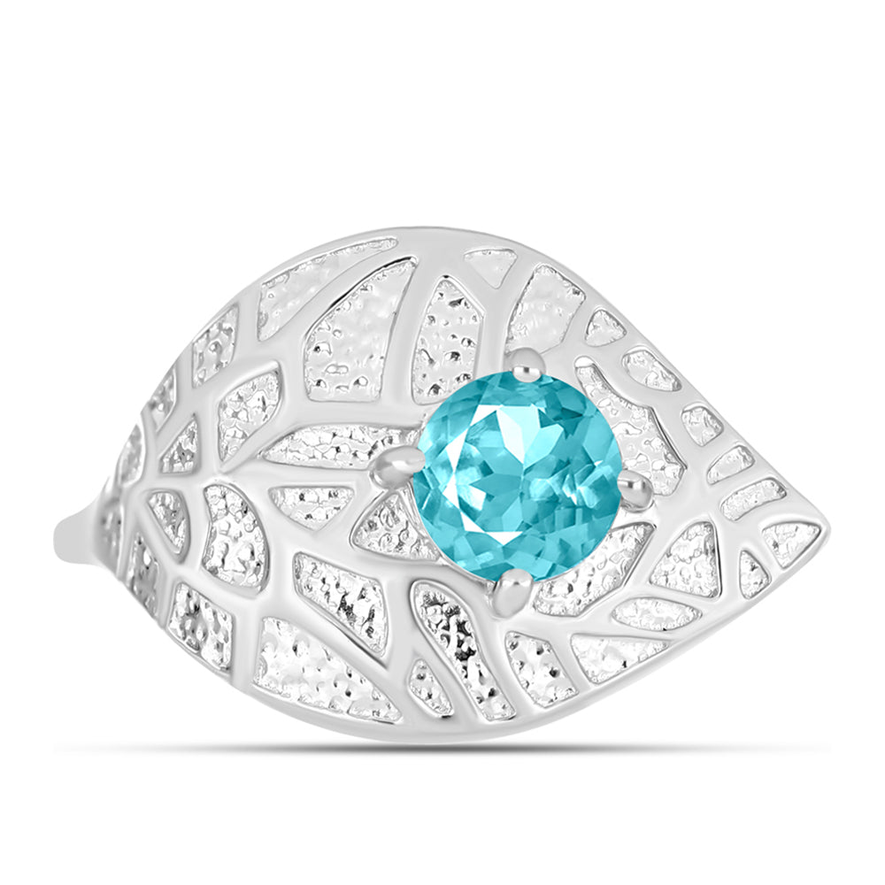 Anillo de Plata con Cuarzo Paraiba 1 