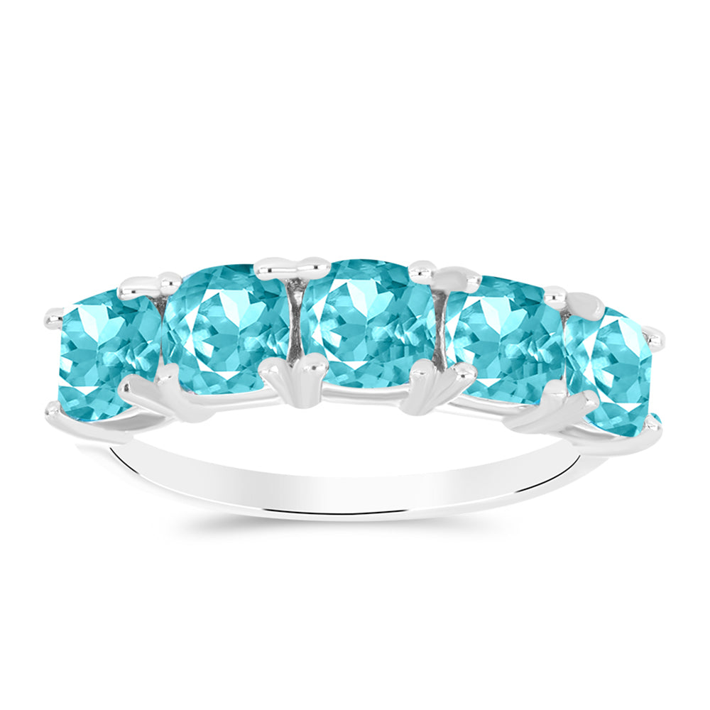 Anillo de Plata con Cuarzo Paraiba 3 