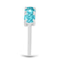 Anillo de Plata con Cuarzo Paraiba