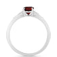 Anillo de Plata con Granate Barton y Topacio Blanco