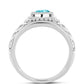 Anillo de Plata con Cuarzo Paraiba
