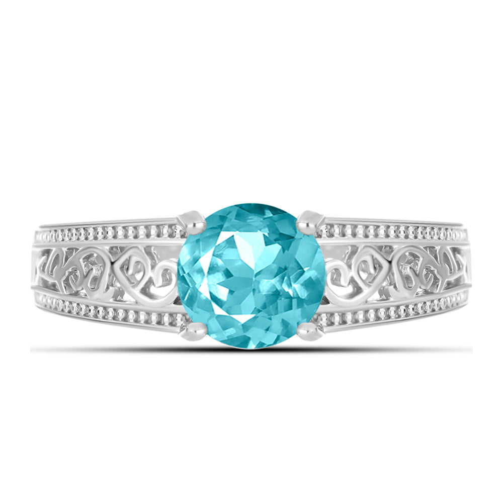 Anillo de Plata con Cuarzo Paraiba 1 