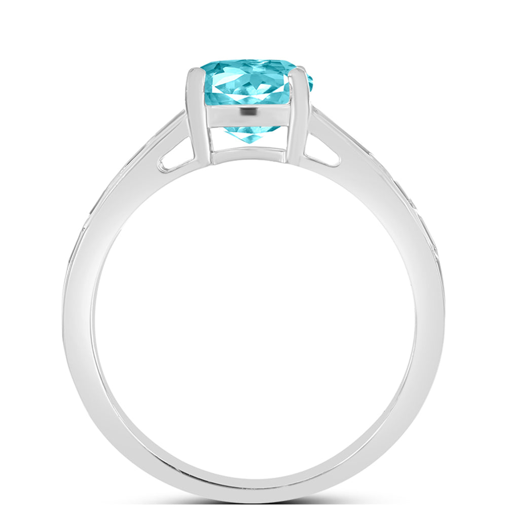 Anillo de Plata con Cuarzo Paraiba