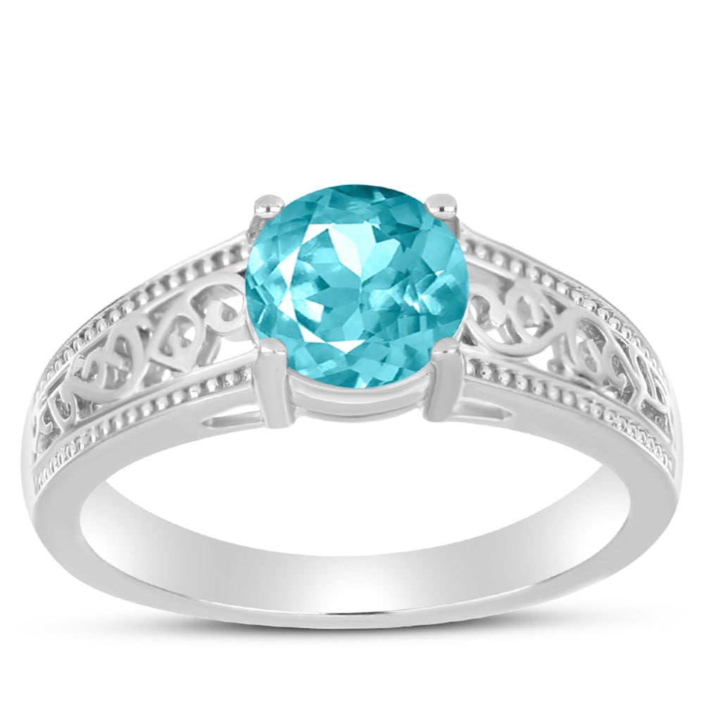Anillo de Plata con Cuarzo Paraiba