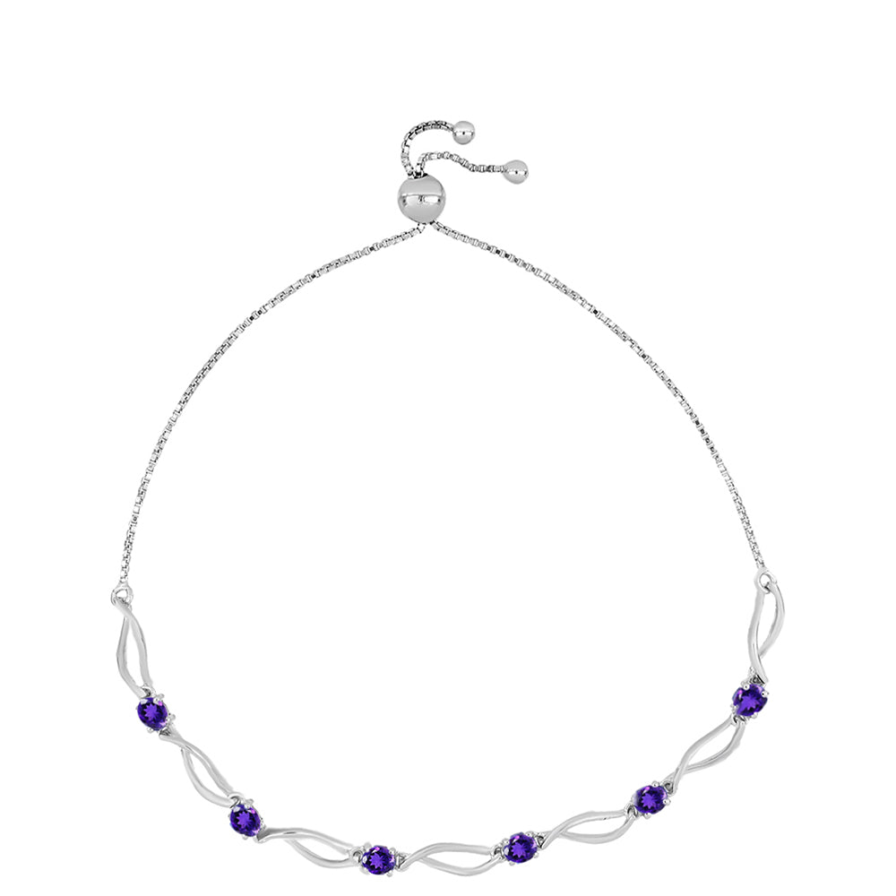 Pulsera de Plata con Amatista de Marruecos 1 
