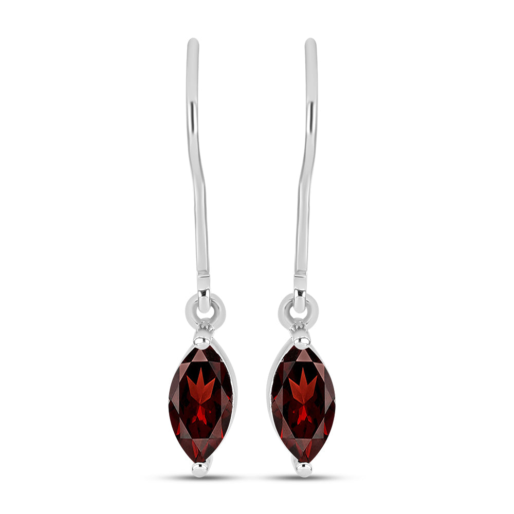 Pendientes de Plata con Granate Barton 1 