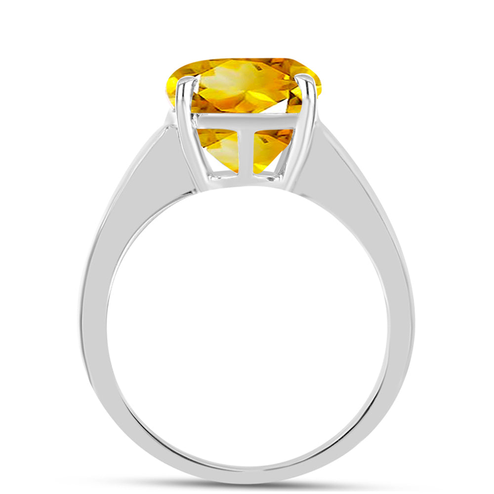 Anillo de Plata con Citrino de los Montes Urales 2 