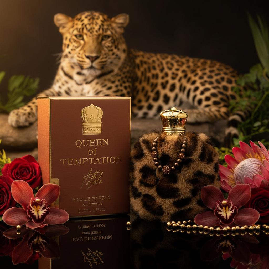 QUEEN OF TEMPTATION -  FATALE, EDP 100ml fragancia de ámbar para mujeres 1 