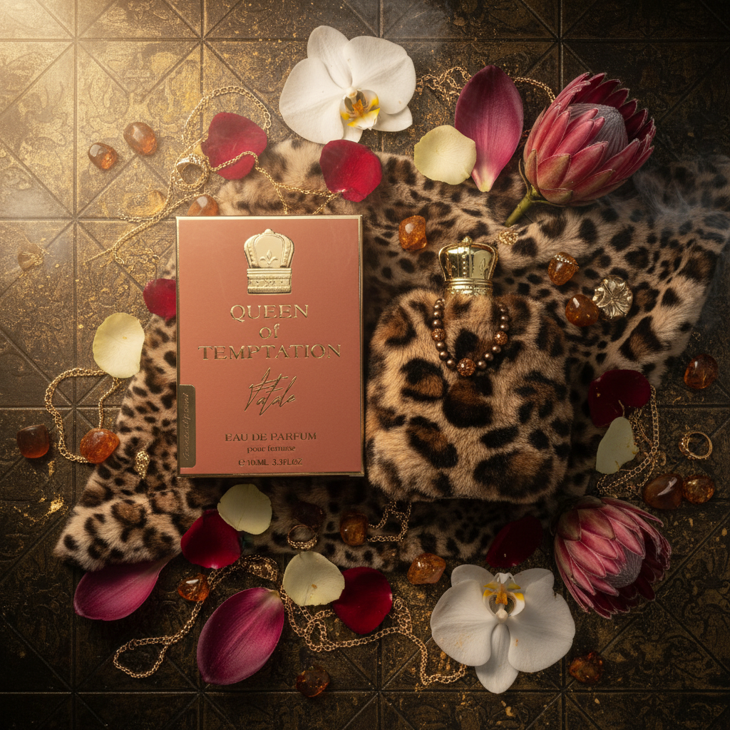QUEEN OF TEMPTATION -  FATALE, EDP 100ml fragancia de ámbar para mujeres