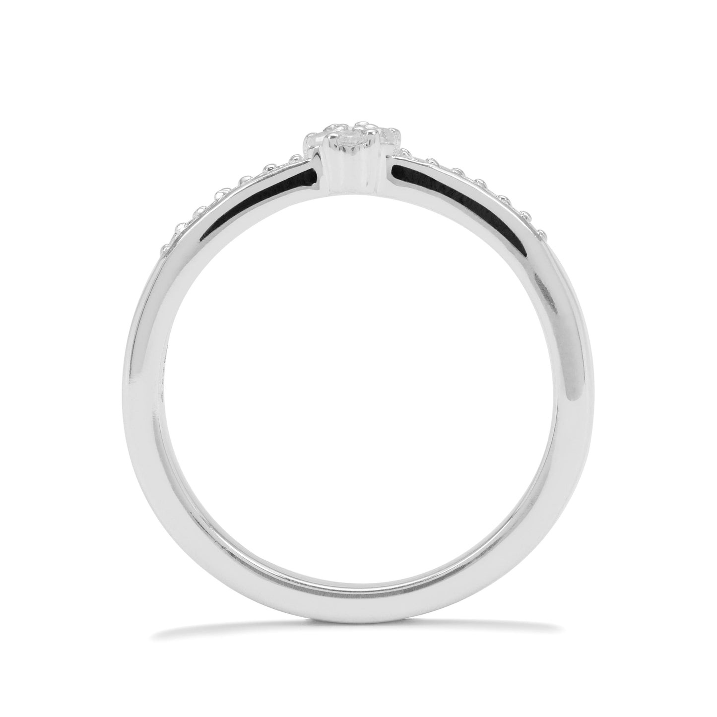 Anillo de Plata con Diamante blanco