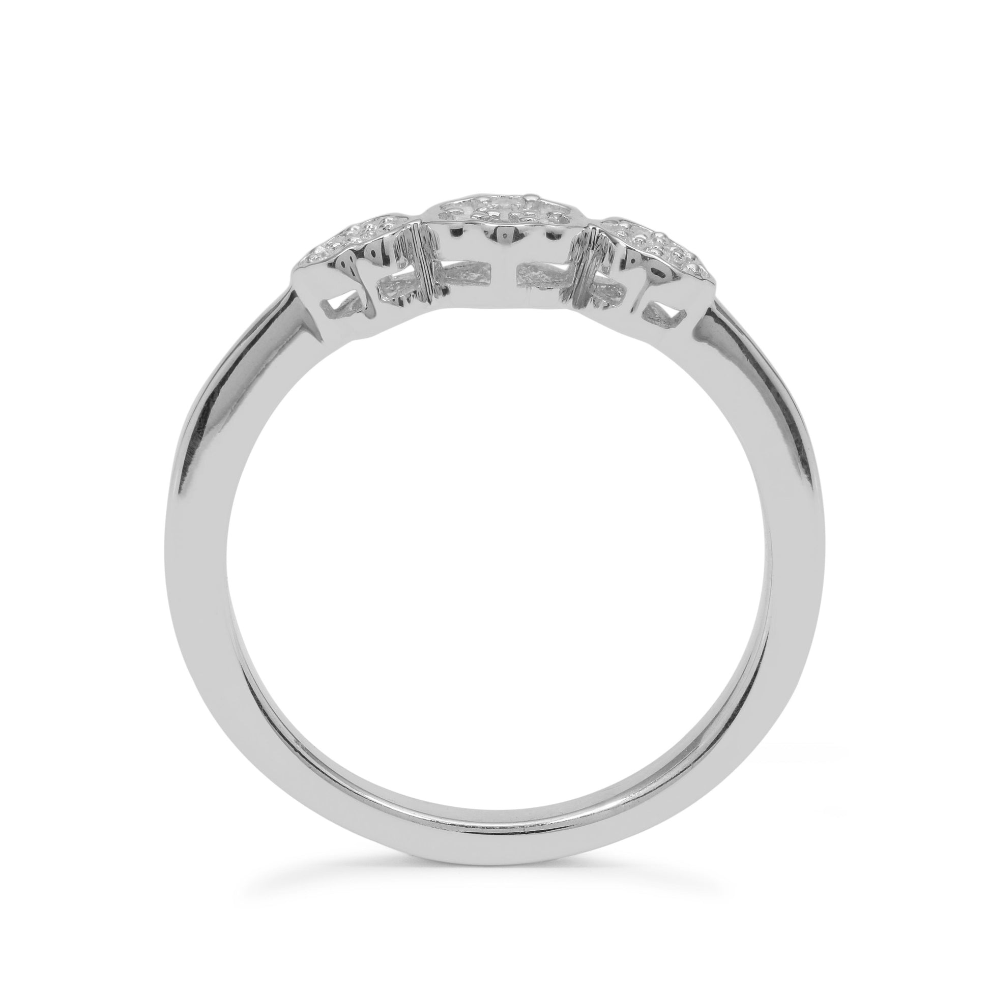 Anillo de Plata con Diamante blanco 2 