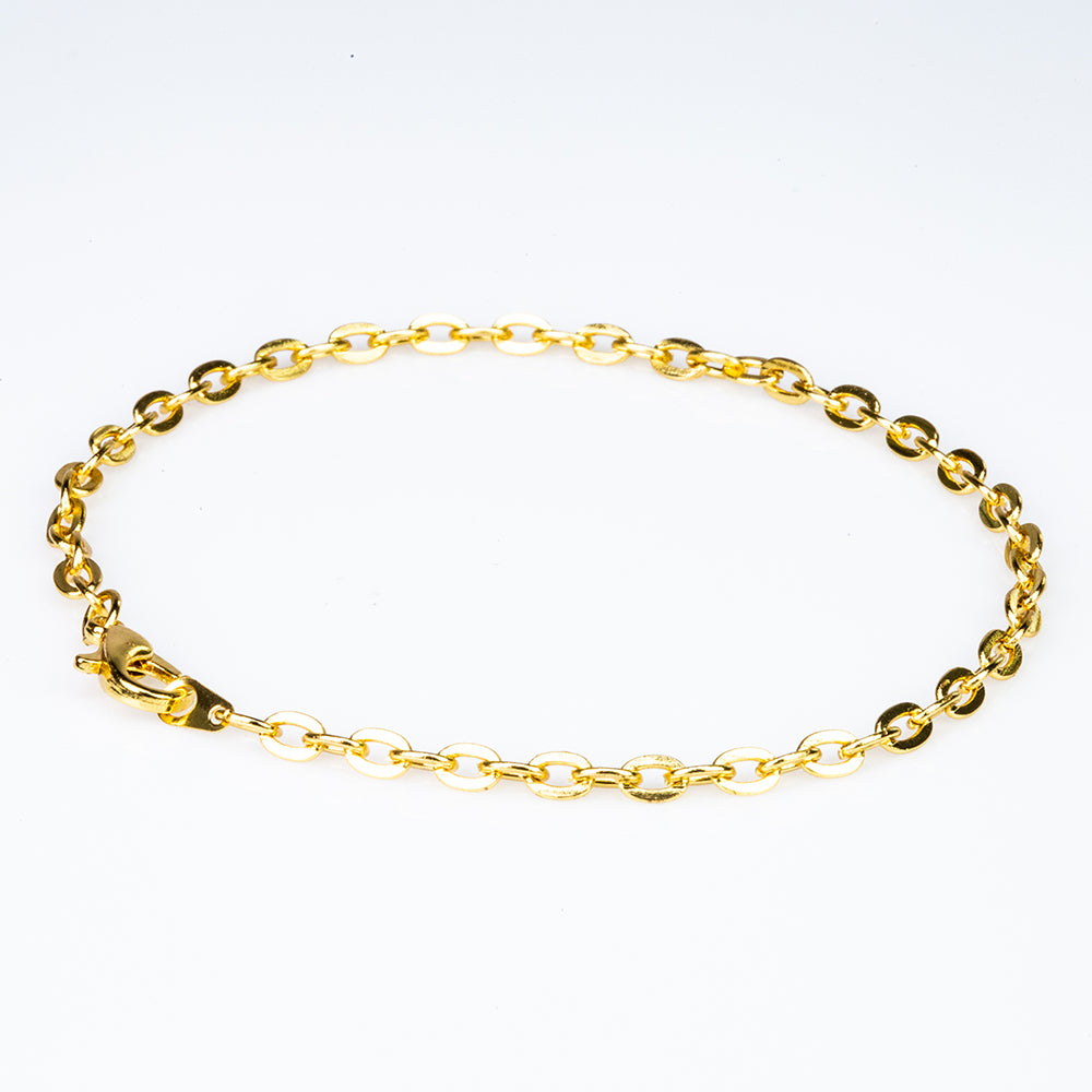 Conjunto de Aleación Bañado en Oro ( Collar +Pulsera )