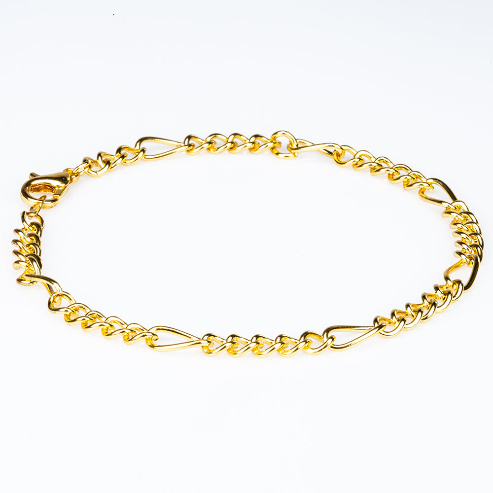 Conjunto de Aleación Bañado en Oro ( Collar +Pulsera )