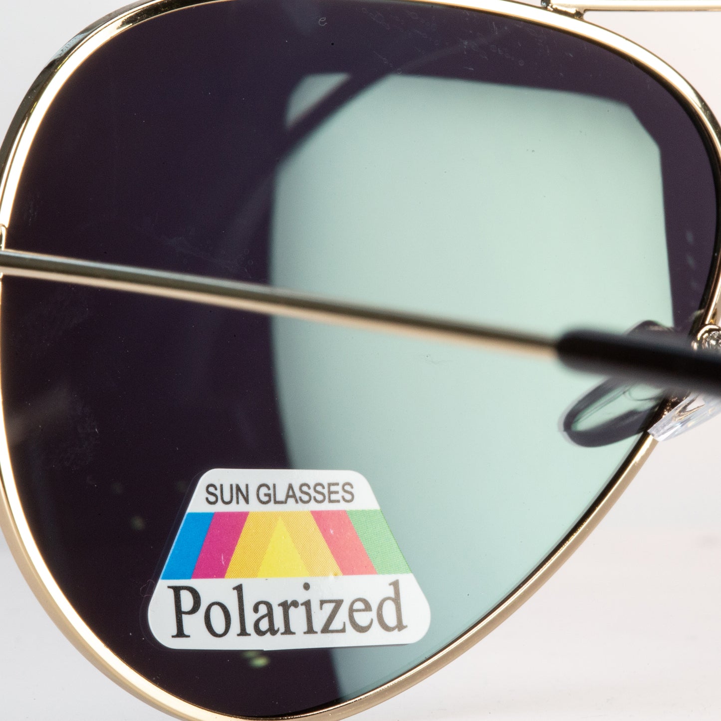 Emporia Italy - Gafas de sol piloto "JUNGLA", gafas de sol polarizadas con filtro UV con estuche y paño de limpieza, lentes amarillo verdoso, montura dorada
