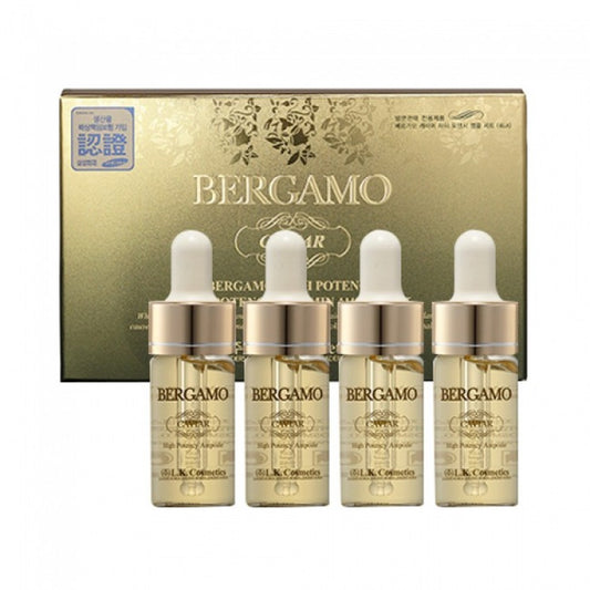 BERGAMO Ámpulas de caviar de alta potencia. Set de 4 piezas, 13ml x 4