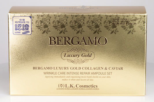 BERGAMO GOLD AMPOULE SET, 4 PCS