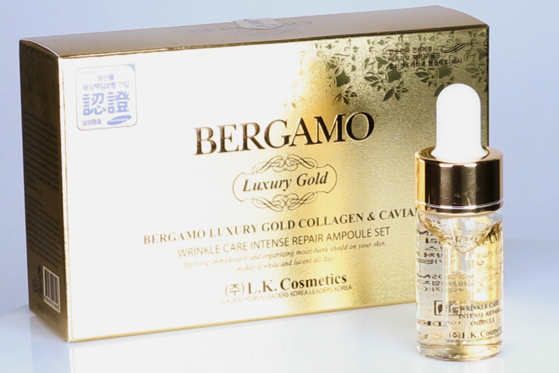 BERGAMO GOLD AMPOULE SET, 4 PCS 3 