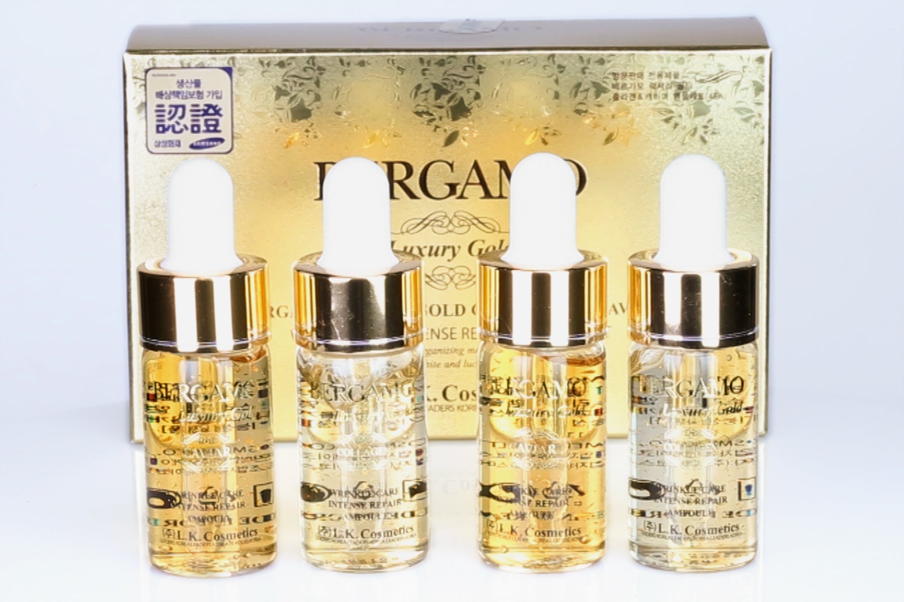 BERGAMO GOLD AMPOULE SET, 4 PCS 4 