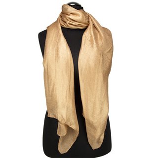 100% Viscose Silk-Feeling Fashion Scarf, Size: 180 cm x 85 cm, Wash in Machine 30 degrees, Color: SAND 1 