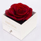 Caja de joyas rosa eterna con collar "I love you"